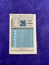 26 Mart 2006 Takvim Yaprağı - Nostalji Koleksiyonluk Takvim Yaprağı thumbnail 1