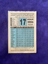 17 Aralık 2006 Takvim Yaprağı - Nostalji Koleksiyonluk Takvim Yaprağı thumbnail 1