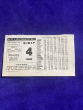 4 Şubat 2005 Takvim Yaprağı - Nostalji Koleksiyonluk Takvim Yaprağı thumbnail 1