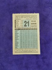 21 Ocak 2008 Takvim Yaprağı - Nostaljik Koleksiyonluk Takvim Yaprağı thumbnail 1