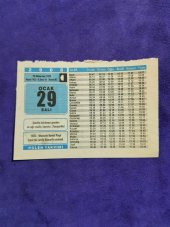 29 Ocak 2008 Takvim Yaprağı - Nostaljik Koleksiyonluk Takvim Yaprağı A thumbnail 1