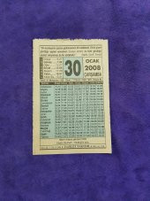 30 Ocak 2008 Takvim Yaprağı - Nostaljik Koleksiyonluk Takvim Yaprağı - 1
