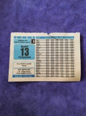 13 Mart 2008 Takvim Yaprağı - Nostaljik Koleksiyonluk Takvim Yaprağı thumbnail 1