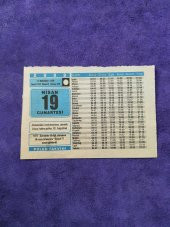 19 Nisan 2008 Takvim Yaprağı - Nostaljik Koleksiyonluk Takvim Yaprağı thumbnail 1