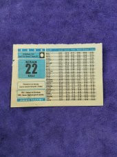 22 Nisan 2008 Takvim Yaprağı - Nostaljik Koleksiyonluk Takvim Yaprağı thumbnail 1