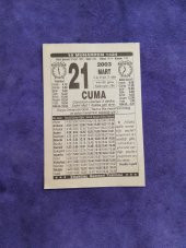 21 Mart 2003 Takvim Yaprağı - Nostaljik Koleksiyonluk Takvim Yaprağı thumbnail 1