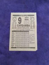 9 Nisan 2003 Takvim Yaprağı - Nostaljik Koleksiyonluk Takvim Yaprağı thumbnail 1