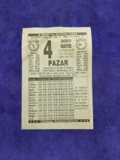 4 Mayıs 2003 Takvim Yaprağı - Nostaljik Koleksiyonluk Takvim Yaprağı thumbnail 1