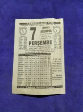 7 Ağustos 2003 Takvim Yaprağı - Nostaljik Koleksiyonluk Takvim Yaprağı thumbnail 1