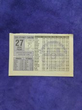 27 Ocak 2002 Takvim Yaprağı - Nostaljik Koleksiyonluk Takvim Yaprağı thumbnail 1