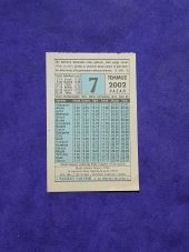 7 Temmuz 2002 Takvim Yaprağı - Nostalji Koleksiyonluk Takvim Yaprağı thumbnail 1