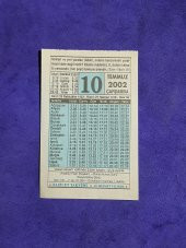 10 Temmuz 2002 Takvim Yaprağı - Nostalji Koleksiyonluk Takvim Yaprağı thumbnail 1