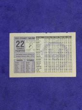 22 Temmuz 2002 Takvim Yaprağı - Nostalji Koleksiyonluk Takvim Yaprağı A thumbnail 1