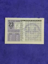 23 Temmuz 2002 Takvim Yaprağı - Nostalji Koleksiyonluk Takvim Yaprağı A thumbnail 1