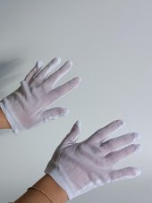 Öğrenci İş Teknik Etkinlik Eldiveni Beyaz 25 Çift - 1