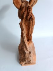 Dekoratif El Oyması Ahşap At Kafası 54x39x16cm (Teak Ağac-2) thumbnail 5