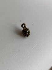 Üzüm Salkımı Metal Çinko Alaşım Kolye Ucu 12x5mm 10 Adet - 3