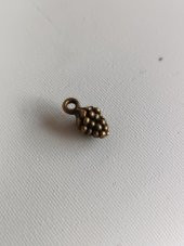 Üzüm Salkımı Metal Çinko Alaşım Kolye Ucu 12x5mm 10 Adet - 4