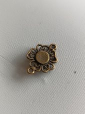 Yonca Metal Çinko Alaşım Kolye Ucu 21x3mm 10 Adet - 3
