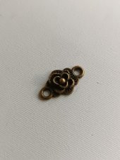 Gül Metal Çinko Alaşım Kolye Ucu 18x3mm 10 Adet - 2