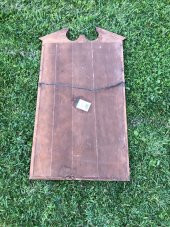 Vintage Ahşap Çerçeveli Oyma Desenli Boy Aynası 53x97cm Eksikli - Dekoratif Ayna - 6