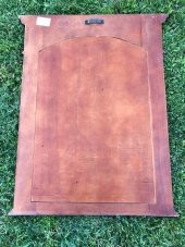 Vintage Ahşap Çerçeveli Oyma Desenli Sedefli Kubbeli  Ayna 70x88cm - Dekoratif Ayna - 6