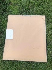 Vintage Plastik Çerçeveli Desenli Ayna 58,5x67,5cm Hasarlı - Dekoratif Ayna - 5