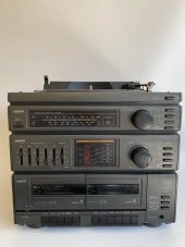 Sanyo DC-X100 Radyo Kaset Pikap Çalar Müzik Seti 2. El B10 - 2