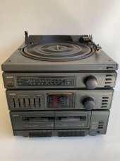 Sanyo DC-X100 Radyo Kaset Pikap Çalar Müzik Seti 2. El B10 - 7
