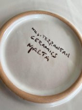 El Yapımı Damgalı Dekoratif Seramik Duvar Tabağı 32cm - 6