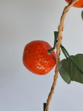 Yapay Mandalina - Dekoratif Dal Meyve Sebze (1 Salkım) - 3