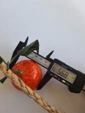 Yapay Mandalina - Dekoratif Dal Meyve Sebze (1 Salkım) - 4