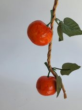Yapay Mandalina - Dekoratif Dal Meyve Sebze (1 Salkım) - 5