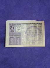 27 Ekim 2002 Takvim Yaprağı - Nostalji Koleksiyonluk Takvim Yaprağı A thumbnail 1