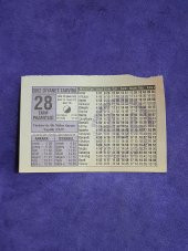 28 Ekim 2002 Takvim Yaprağı - Nostalji Koleksiyonluk Takvim Yaprağı A thumbnail 1