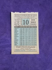 10 Ekim 2002 Takvim Yaprağı - Nostalji Koleksiyonluk Takvim Yaprağı thumbnail 1