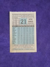 21 Ekim 2002 Takvim Yaprağı - Nostalji Koleksiyonluk Takvim Yaprağı thumbnail 1