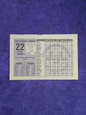 22 Eylül 2002 Takvim Yaprağı - Nostalji Koleksiyonluk Takvim Yaprağı A - 1