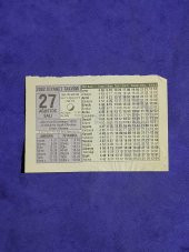 27 Ağustos 2002 Takvim Yaprağı - Nostalji Koleksiyonluk Takvim Yaprağı A thumbnail 1