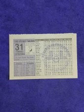 31 Temmuz 2002 Takvim Yaprağı - Nostalji Koleksiyonluk Takvim Yaprağı A thumbnail 1