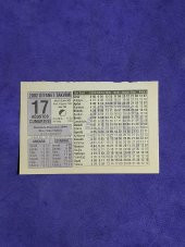 17 Ağustos 2002 Takvim Yaprağı - Nostalji Koleksiyonluk Takvim Yaprağı A thumbnail 1