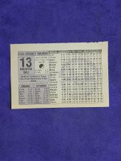 13 Ağustos 2002 Takvim Yaprağı - Nostalji Koleksiyonluk Takvim Yaprağı A thumbnail 1