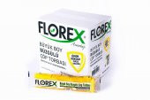 Florex 60 Litre Büzgülü Limon Kokulu Sarı Çöp Torbası Poşeti / 65 x 70 Cm. - 10x25 Rulo / Koli - 1