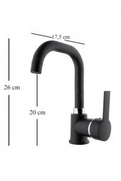 İNVENTA Star Siyah Lavabo Bataryası - 2