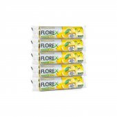 Florex 60 Litre Büzgülü Limon Kokulu Sarı Çöp Torbası Poşeti / 65 x 70 Cm. - 10 Adetlik 5 Rulo - 1