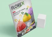 Florex 40 Litre Büzgülü Limon Kokulu Sarı Çöp Torbası Poşeti / 55 x 60 Cm. - 10 Adetlik 5 Rulo - 6