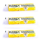 Florex 40 Litre Büzgülü Limon Kokulu Sarı Çöp Torbası Poşeti / 55 x 60 Cm. - 10 Adetlik 3 Rulo thumbnail 1