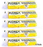 Florex 40 Litre Büzgülü Limon Kokulu Sarı Çöp Torbası Poşeti / 55 x 60 Cm. - 10 Adetlik 5 Rulo thumbnail 2