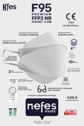 Nefes F95 Ffp2 Premium Kore Tipi Maske 10lu - 1