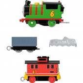 Orjinal Thomas ve Arkadaşları Pilli Motorlu Büyük Trenler PERCY Fisher Price Thomas Pilli Motorlu Tren - 5